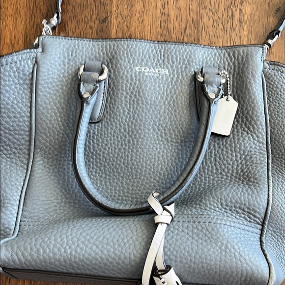 Coach Gray Leather Women's Bag - Picture 1 of 9